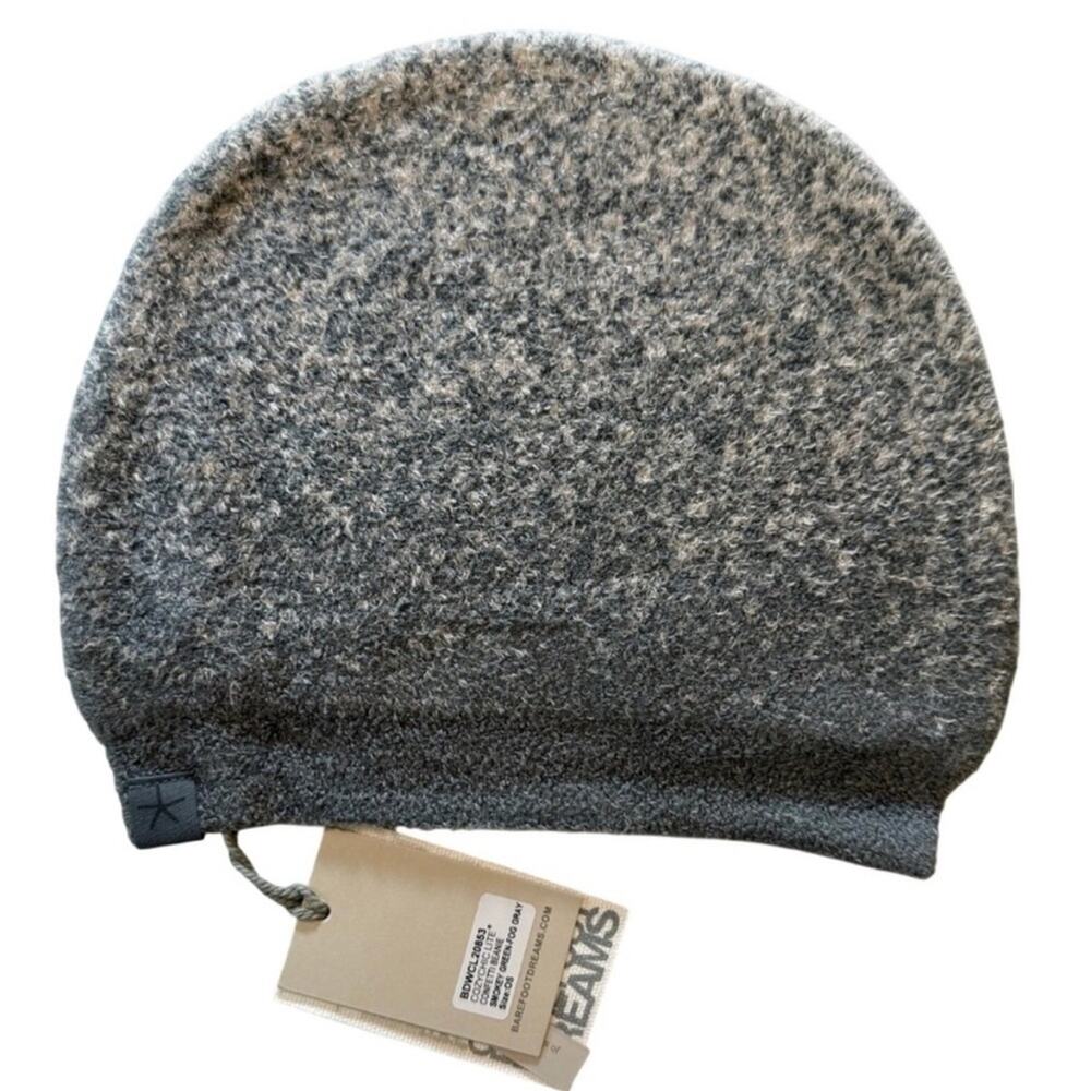 Barefoot Dreams Cozy ChicLite Confetti Beanie - Smokey Green/Fog Gray